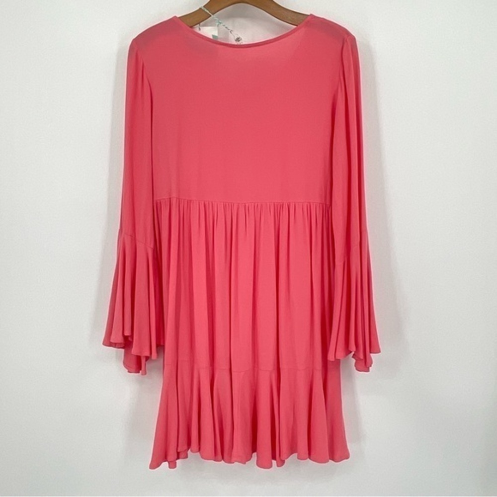 Umgee Linen Long Sleeve Pink Dress Size‎ Medium I19 NWT - Picture 2 of 6